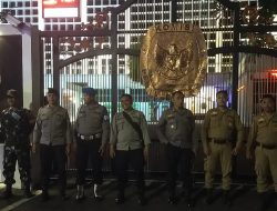Patroli 3 Pilar Polsek Metro Menteng Kontrol Kantor KPU RI