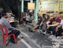 Bhabinkamtibmas Kelurahan Kemayoran melaksanakan kegiatan Sambang dan Patroli Dialogis