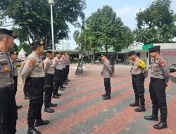 Apel Rutin Minggu Hari Pengamanan Dan Antisipasi Unjuk Rasa Di Gedung DPR RI