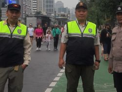 Anggota Polsubsektor Blora Pemantauan Giat CFD di Dukuh Atas, Menteng