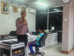 Kapolsubsektor Thamrin Memberikan Pelayanan Anak Terlepas Dari Orang Tuanya