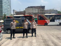 Unit Samapta Polsek Senen Patroli Dialogis Dikawasan Terminal Sampaikan Imbauan Kamtibmas