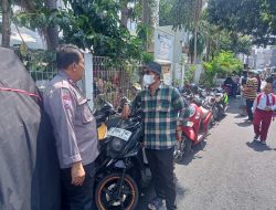 Bhabinkamtibmas Kelurahan Harapan Mulia melaksanakan kegiatan Sambang dan Patroli Dialogis