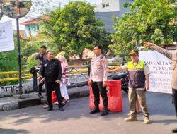 Pembatasan Kendaraan Di Jalan Talang Oleh Bhabinkamtibmas Pegangsaan