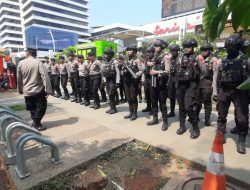 Wakapolsek Metro Menteng Pimpin Apel Di Simpang Sarinah