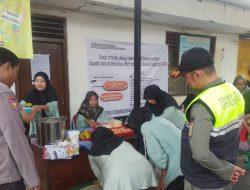Bhabinkamtibmas Kelurahan Kemayoran Melakukan Monitoring Kegiatan Posyandu Balita Dan Lansia