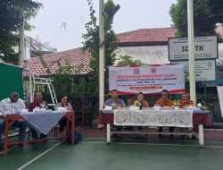 Bhabinkamtibmas Kelurahan Harapan Mulia Hadiri Pemilihan LMK RW.02