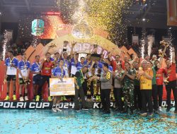 Kapolri Tutup Langsung Turnamen Bola Voli Sekaligus Resmikan Pembangunan Sumur Bor Dan Filtrasi Air Bersih Layak Minum Di Kalimantan Barat