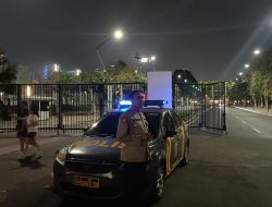 Patroli Dini Hari 1053 Samapta Polsek Metro Tanah Abang Dan Strong Point Di Jalan Gerbang Pemuda