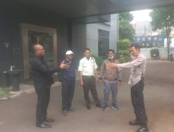 Kapospol Paseban Patroli Dialogis Ke Kantor BPS DKI Jakarta Berikan Imbauan Kamtibmas