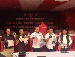 Pencurian Motor Digagalkan, Polres Metro Jakarta Pusat Berhasil Amankan Tersangka Setelah Aksi Kejar-Kejaran