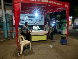 Bhabinkamtibmas Kebon Sirih Pemantauan Dan Cegah Tawuran Warga Serta Pilkada Aman Di Posko Nila Jaya