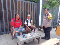 Bhabinkamtibmas Kelurahan Harapan Mulia melaksanakan kegiatan Sambang dan Patroli Dialogis