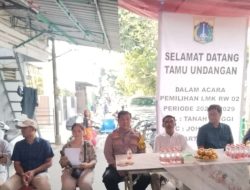 Sambutan Bhabinkamtibmas pada Kegiatan Pemilihan Anggota LMK RW 02 Kelurahan Tanah Tinggi