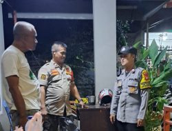 Patroli Malam dan Sambang Pos Satkamling di Kelurahan Kartini
