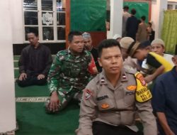 Subuh Keliling Bhabinkamtibmas Ajak Warga Jaga Keamanan Jelang Pemilu