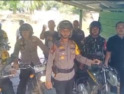 Simak Giat Coolling System Kapolsek Tambusai Bersama Tim, Lewati Rintangan Serta Menantang Untuk Sampai Di Daerah Terpencil