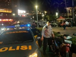 Patroli Tiga Pilar Menteng Himbauan Di Kawasan Bundaran HI Untuk Ciptakan Pilkada Aman Dan Damai