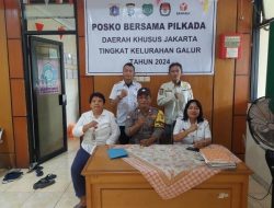 Bhabinkamtibmas Kelurahan Galur Bersama Kasipem, Kasatpol. PP dan FKDM Koordinasi Kamtibmas Menjelang Pilkada