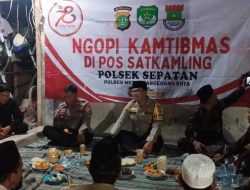 Polsek Sepatan Polres Metro Tangerang Kota Gelar Ngopi Kamtibmas dengan Masyarakat Ds. Mekar Jaya