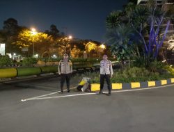 Dalam Menjaga Kondusifitas Wilayah Polsek Kemayoran Melakukan Kegiatan Strong Point Malam Hari