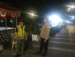 Bhabinkamtibmas Kelurahan Kebon Kosong Melaksanakan Kegiatan Patroli dan Monitoring Siskamling