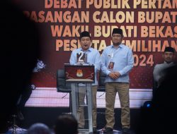 Kapolres Metro Bekasi Bersama Forkopimda Kab. Bekasi Hadiri Debat Publik Pertama Calon Bupati dan Wakil Bupati Kabupaten Bekasi 2024
