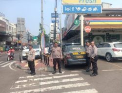 Unit Sabhara Polsek Cempaka Putih Strong Point Cegah Gangguan Kamtibmas