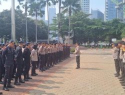 207 Personel Dikerahkan Pengamanan Unjuk Rasa Oleh Elemen Mahasiswa Di Gedung Graha BNI Pusat