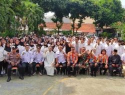 Bhabinkamtibmas Bendungan Hilir Bersama Tiga Pilar Dan Stake Holder Hadiri Pelantikan KPPS Pilkada DKI Jakarta Tahun 2024