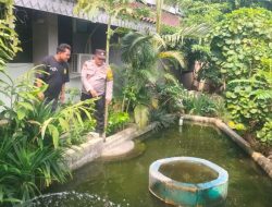 Bhabinkamtibmas Johar Baru Pemantauan Giat Warga Pengembangan Budidaya Ikan Air Tawar untuk Ketahanan Pangan