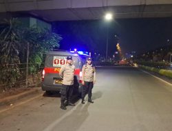 Dalam Menjaga Kondusifitas Wilayah Polsek Kemayoran Melakukan Kegiatan Strong Point Malam Hari