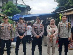Bhabinkamtibmas Kebon Melati Bersama Personel PMJ Dan Panwascam Monitoring Kampanye Tatap Muka Cawagub DKI Jakarta H. Suswono RT 15/16