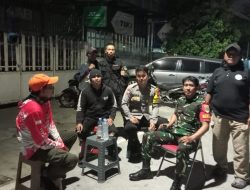 Patroli Jalan Kaki Di Perkuat Bersama Pokdarkamtibmas TI-BUM FKDM Untuk Cegah Tawuran