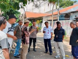 Bhabinkamtibmas Kelurahan Kebon Kosong Melaksanakan Kegiatan Monitoring Rencana Pembuatan Gapura