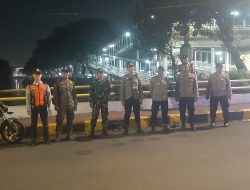 Patroli Tiga Pilar Menteng Pemantauan Jembatan Menteng Tenggulun Antisipasi Kejahatan Malam Hari