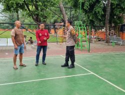 Jelang Pilkada Bhabinkamtibmas Karet Tengsin Bersama PPS Dan Keamanan Pengecekan Lokasi TPS 10 Dan 11