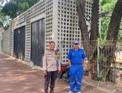 Bhabinkamtibmas Pasar Baru Sambangi Pompa Air Untuk Antisipasi Banjir