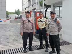 Berikan Imbauan Kamtibmas  Ke Security Menara Salemba, Samapta Polsek Senen Giatkan Patroli