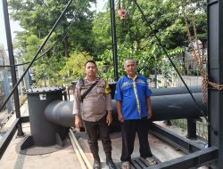 Bhabinkamtibmas Gunung Sahari Utara Pastikan Pompa Air Berfungsi Optimal untuk Antisipasi Banjir