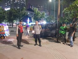 Dalam Menjaga Kondusifitas Wilayah Polsek Kemayoran Melakukan Kegiatan Strong Point Malam Hari