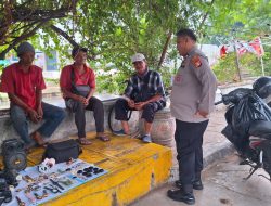 Panit Samapta Berikan Imbauan Kamtibmas Kepada Pedagang