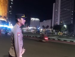 Pemantuan Antisipasi Kejahatan Jalanan Menjelang Pagi Bunderan HI Menteng