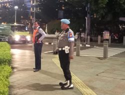 Imbauan Kanit Provost Warga Depan Grand Hyatt Menteng, Ciptakan Pilkada Aman Dan Damai