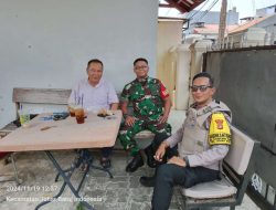 Sambang Dialogis Bhabinkamtibmas dan Babinsa Kampung Rawa Cooling System dengan Tokoh Masyarakat RW 07