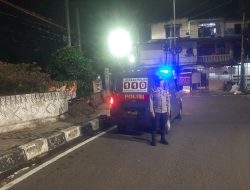 Dalam Menjaga Kondusifitas Wilayah Polsek Kemayoran Melakukan Kegiatan Strong Point Malam Hari