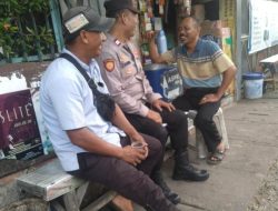 Patroli Kewilayahan Sore Hari Kapolsubsektor Galur Sambangi Warga RW 07