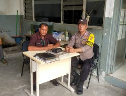 Sambang dan Patroli Dialogis Bhabinkamtibmas Galur Ke Showroom Mobil Mitsubishi