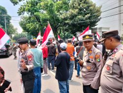 Polsek Sawah Besar Gelar Apel Pengamanan Unjuk Rasa di Kemenag RI