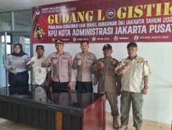 Kolaborasi Polsek Johar Baru, Satpol PP, dan Dishub dalam Pengamanan Gudang Logistik KPU